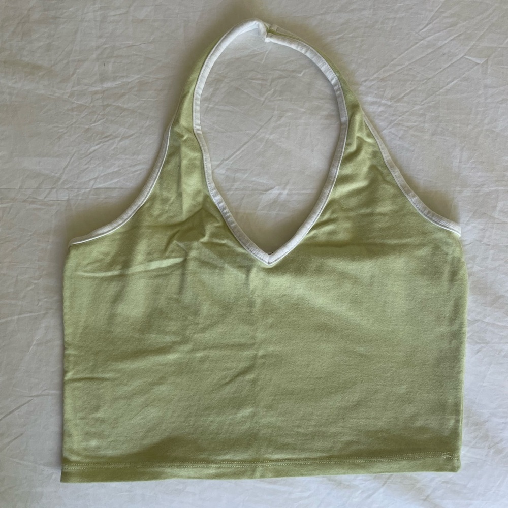 BRANDY Melville Rare Green Halter Top